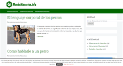 Desktop Screenshot of mundomascotas.info